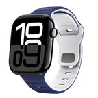 For Apple Watch Series 10 42mm / Midnight Blue White