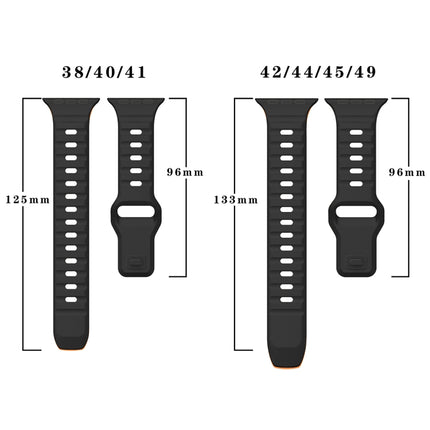 Wave Texture Reverse Buckle Silicone Watch Band