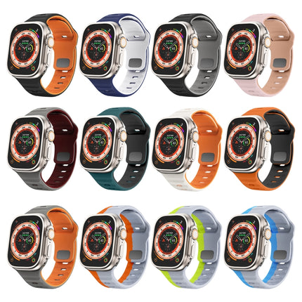 Wave Texture Reverse Buckle Silicone Watch Band