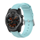 22mm Leather Strap with Round Tail Buckle, For Ticwatch Pro 2020, For Huawei Watch GT2E, For Samsung Galaxy Watch 3 45mm - DealBuddy