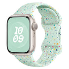 Hole Style Butterfly Buckle Camouflage Silicone Watch Band, For Apple Watch Series 8 41mm, For Apple Watch Series 8 45mm, For Apple Watch SE 2022 40mm, For Apple Watch SE 2022 44mm