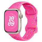 Hole Style Butterfly Buckle Camouflage Silicone Watch Band