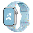 Hole Style Butterfly Buckle Camouflage Silicone Watch Band