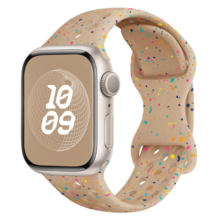 Hole Style Butterfly Buckle Camouflage Silicone Watch Band