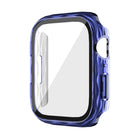 2 in 1 PC Hybrid Tempered Glass Protector Case, For Apple Watch Series 6 / 5 / 4 / SE 44mm, For Apple Watch Series 6 / 5 / 4 / SE 40mm, For Apple Watch Series 9 / 8 / 7 45mm, For Apple Watch Series 9 / 8 / 7 41mm - DealBuddy