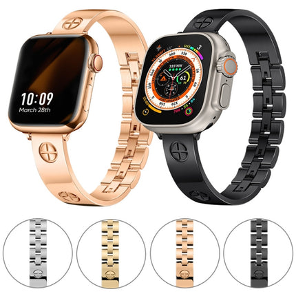 Cross Bracelet Stainless Steel Watch Band, For Apple Watch SE 2023 44mm, For Apple Watch SE 2023 40mm, For Apple Watch Ultra 2 49mm, For Apple Watch Series 9 45mm, For Apple Watch Series 9 41mm, For Apple Watch Ultra 49mm, For Apple Watch Series 8 41mm... - DealBuddy