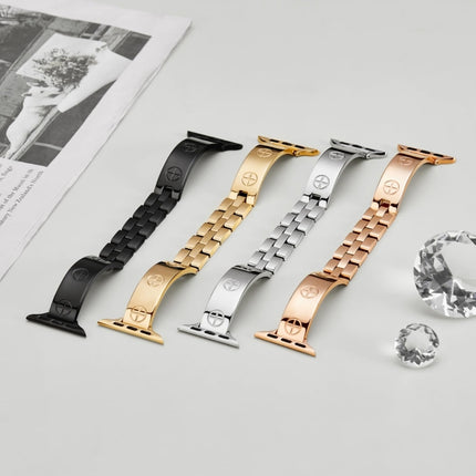 Cross Bracelet Stainless Steel Watch Band, For Apple Watch SE 2023 44mm, For Apple Watch SE 2023 40mm, For Apple Watch Ultra 2 49mm, For Apple Watch Series 9 45mm, For Apple Watch Series 9 41mm, For Apple Watch Ultra 49mm, For Apple Watch Series 8 41mm... - DealBuddy