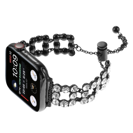 Rhinestone Metal Bracelet Watch Band, For Apple Watch SE 40mm, For Apple Watch SE 44mm, For Apple Watch Series 6 40mm, For Apple Watch Series 6 44mm, For Apple Watch Series 5 44mm, For Apple Watch Series 5 40mm, For Apple Watch Series 4 44mm           ... - DealBuddy