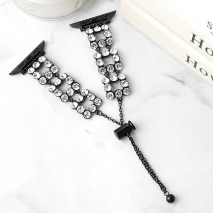 Rhinestone Metal Bracelet Watch Band