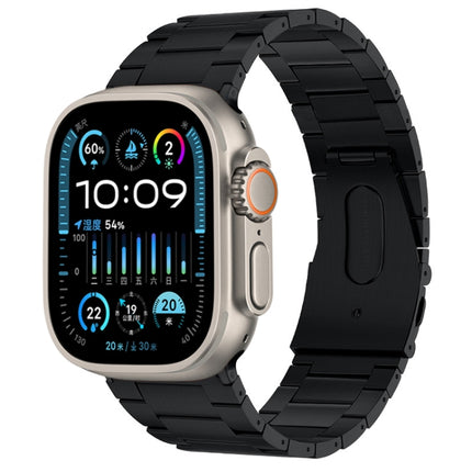 PG63 Three-Bead Protrusion Titanium Metal Watch Band, For Apple Watch Series 10 46mm, For Apple Watch Series 10 42mm, For Apple Watch SE 2023 44mm, For Apple Watch SE 2023 40mm, For Apple Watch Ultra 2 49mm, For Apple Watch Series 9 45mm               ... - DealBuddy