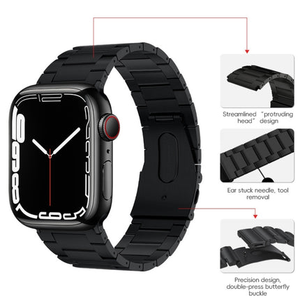 PG63 Three-Bead Protrusion Titanium Metal Watch Band, For Apple Watch Series 6 40mm, For Apple Watch Series 6 44mm, For Apple Watch Series 5 44mm, For Apple Watch Series 5 40mm, For Apple Watch Series 4 44mm, For Apple Watch Series 4 40mm              ... - DealBuddy