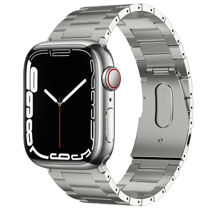 PG63 Three-Bead Protrusion Titanium Metal Watch Band, For Apple Watch Series 6 40mm, For Apple Watch Series 6 44mm, For Apple Watch Series 5 44mm, For Apple Watch Series 5 40mm, For Apple Watch Series 4 44mm, For Apple Watch Series 4 40mm              ... - DealBuddy