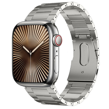 PG63 Three-Bead Protrusion Titanium Metal Watch Band, For Apple Watch Series 10 46mm, For Apple Watch Series 10 42mm, For Apple Watch SE 2023 44mm, For Apple Watch SE 2023 40mm, For Apple Watch Ultra 2 49mm, For Apple Watch Series 9 45mm               ... - DealBuddy