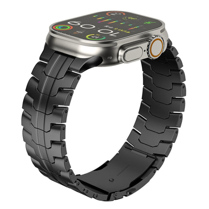 Double Lock Buckle Turtle Titanium Steel Watch Band