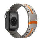 Double Lock Buckle Turtle Titanium Steel Watch Band, For Apple Watch 42mm, For Apple Watch 38mm - DealBuddy