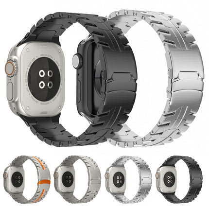 Double Lock Buckle Turtle Titanium Steel Watch Band, For Apple Watch 42mm, For Apple Watch 38mm - DealBuddy
