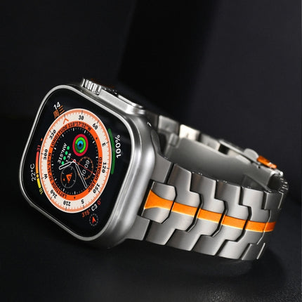 Double Lock Buckle Turtle Titanium Steel Watch Band