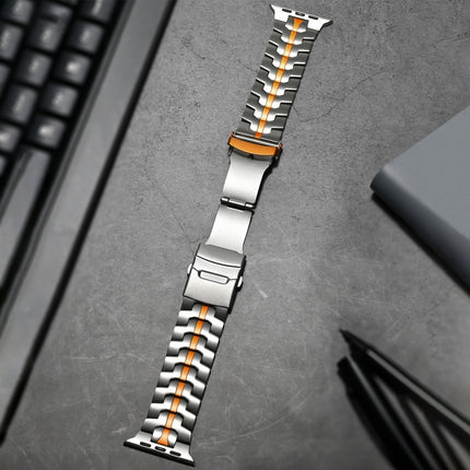 Double Lock Buckle Turtle Titanium Steel Watch Band, For Apple Watch 42mm, For Apple Watch 38mm - DealBuddy