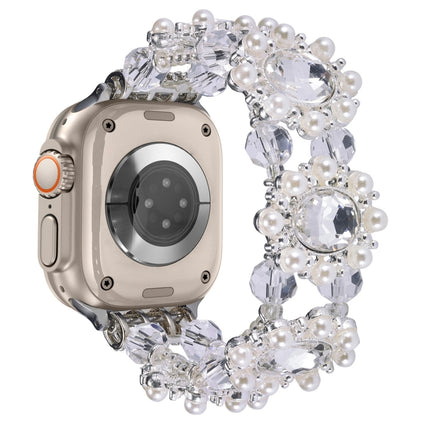 Beaded Pearl Gemstone Bracelet Watch Band, For Apple Watch SE 2023 44mm, For Apple Watch SE 2023 40mm, For Apple Watch Ultra 2 49mm, For Apple Watch Series 9 45mm, For Apple Watch Series 9 41mm, For Apple Watch Ultra 49mm, For Apple Watch Series 8 41mm... - DealBuddy