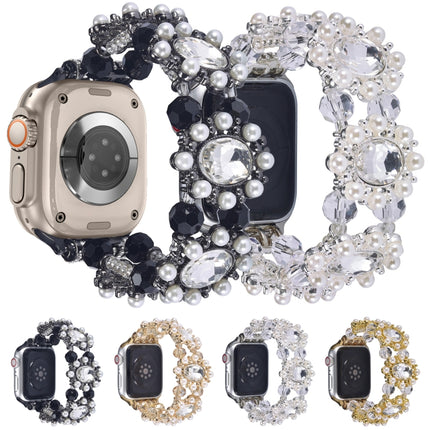 Beaded Pearl Gemstone Bracelet Watch Band