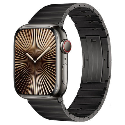 PG65 Single Bead Bamboo Joint Spring Bars Titanium Metal Watch Band, For Apple Watch Series 10 46mm, For Apple Watch Series 10 42mm, For Apple Watch SE 2023 44mm, For Apple Watch SE 2023 40mm, For Apple Watch Ultra 2 49mm, For Apple Watch Series 9 45mm... - DealBuddy