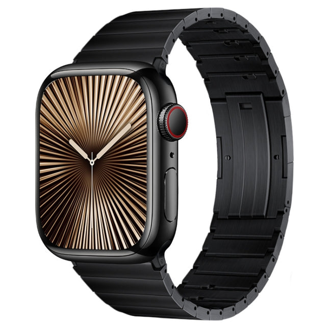 PG65 Single Bead Bamboo Joint Spring Bars Titanium Metal Watch Band, For Apple Watch Series 10 46mm, For Apple Watch Series 10 42mm, For Apple Watch SE 2023 44mm, For Apple Watch SE 2023 40mm, For Apple Watch Ultra 2 49mm, For Apple Watch Series 9 45mm... - DealBuddy