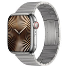 PG65 Single Bead Bamboo Joint Spring Bars Titanium Metal Watch Band, For Apple Watch Series 10 46mm, For Apple Watch Series 10 42mm, For Apple Watch SE 2023 44mm, For Apple Watch SE 2023 40mm, For Apple Watch Ultra 2 49mm, For Apple Watch Series 9 45mm... - DealBuddy