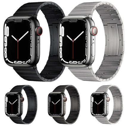 PG65 Single Bead Bamboo Joint Spring Bars Titanium Metal Watch Band, For Apple Watch Series 10 46mm, For Apple Watch Series 10 42mm, For Apple Watch SE 2023 44mm, For Apple Watch SE 2023 40mm, For Apple Watch Ultra 2 49mm, For Apple Watch Series 9 45mm... - DealBuddy
