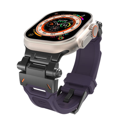 Stainless Steel Connector TPU Watch Band, For Apple Watch SE 2023 44mm, For Apple Watch Ultra 2 49mm