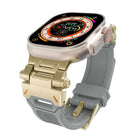 Stainless Steel Connector TPU Watch Band, For Apple Watch SE 2023 44mm, For Apple Watch Ultra 2 49mm
