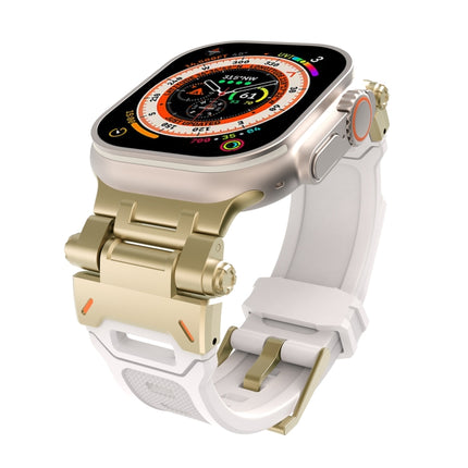 Stainless Steel Connector TPU Watch Band, For Apple Watch SE 2023 44mm, For Apple Watch Ultra 2 49mm