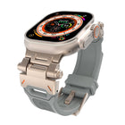 Stainless Steel Connector TPU Watch Band, For Apple Watch SE 2023 44mm, For Apple Watch Ultra 2 49mm