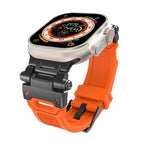 For Apple Watch Series 9 45mm / Black Orange
