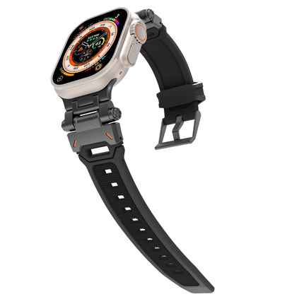 Stainless Steel Connector TPU Watch Band, For Apple Watch Series 8 45mm, For Apple Watch SE 2022 44mm
