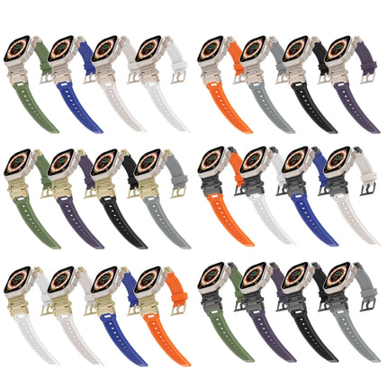 Stainless Steel Connector TPU Watch Band, For Apple Watch Series 9 45mm, For Apple Watch Ultra 49mm