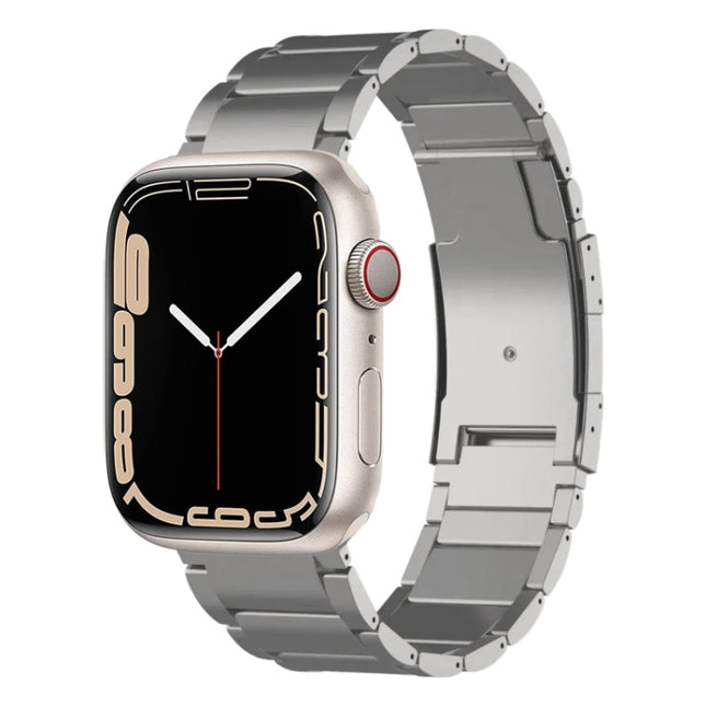 Titanium Metal Watch Band, For Apple Watch Series 7 41mm, For Apple Watch Series 7 45mm, For Apple Watch SE 40mm, For Apple Watch SE 44mm, For Apple Watch Series 6 40mm, For Apple Watch Series 6 44mm, For Apple Watch Series 5 44mm                      ... - DealBuddy