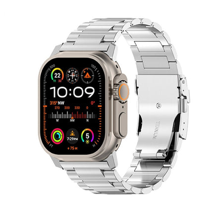 26mm Safety Buckle Titanium Alloy Watch Band, For Apple Watch SE 2023 44mm, For Apple Watch Ultra 2 49mm, For Apple Watch Series 9 45mm, For Apple Watch Ultra 49mm, For Apple Watch Series 8 45mm, For Apple Watch SE 2022 44mm, For Apple Watch Series 7 4... - DealBuddy