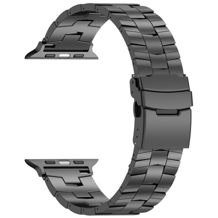 Rice Ears Safety Buckle Titanium Alloy Watch Band, For Apple Watch Series 5 44mm, For Apple Watch Series 4 44mm, For Apple Watch Series 3 42mm - DealBuddy