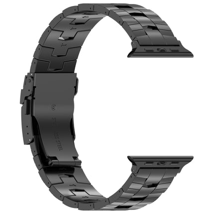 Rice Ears Safety Buckle Titanium Alloy Watch Band, For Apple Watch Series 5 44mm, For Apple Watch Series 4 44mm, For Apple Watch Series 3 42mm - DealBuddy