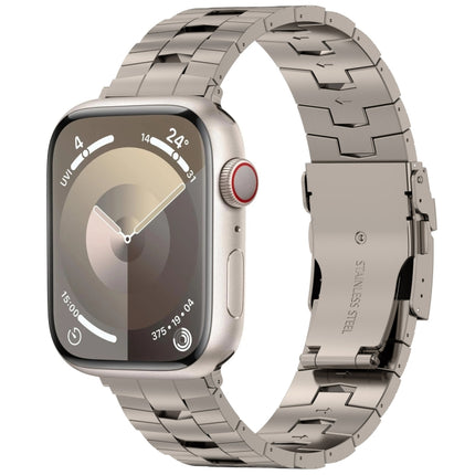 Rice Ears Safety Buckle Titanium Alloy Watch Band, For Apple Watch Series 5 44mm, For Apple Watch Series 4 44mm, For Apple Watch Series 3 42mm - DealBuddy
