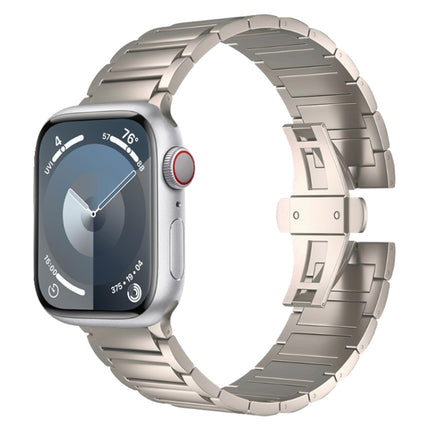 I-shaped Butterfly Buckle Titanium Alloy Watch Band, For Apple Watch SE 2023 44mm, For Apple Watch Ultra 2 49mm, For Apple Watch Series 9 45mm, For Apple Watch Ultra 49mm, For Apple Watch Series 8 45mm, For Apple Watch SE 2022 44mm                     ... - DealBuddy