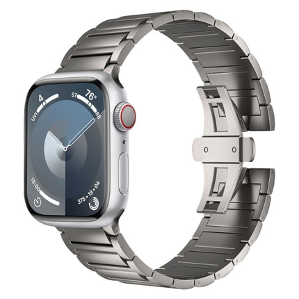 I-shaped Butterfly Buckle Titanium Alloy Watch Band, For Apple Watch SE 2023 44mm, For Apple Watch Ultra 2 49mm, For Apple Watch Series 9 45mm, For Apple Watch Ultra 49mm, For Apple Watch Series 8 45mm, For Apple Watch SE 2022 44mm                     ... - DealBuddy