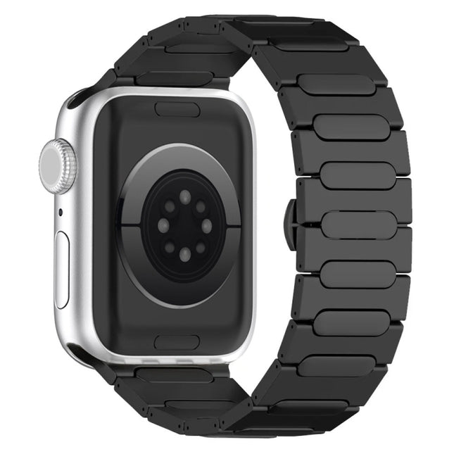 Oval Butterfly Buckle Titanium Alloy Watch Band, For Apple Watch SE 2023 44mm, For Apple Watch Ultra 2 49mm, For Apple Watch Series 9 45mm, For Apple Watch Ultra 49mm, For Apple Watch Series 8 45mm, For Apple Watch SE 2022 44mm                         ... - DealBuddy