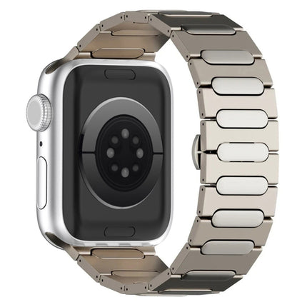 Oval Butterfly Buckle Titanium Alloy Watch Band, For Apple Watch SE 2023 44mm, For Apple Watch Ultra 2 49mm, For Apple Watch Series 9 45mm, For Apple Watch Ultra 49mm, For Apple Watch Series 8 45mm, For Apple Watch SE 2022 44mm                         ... - DealBuddy