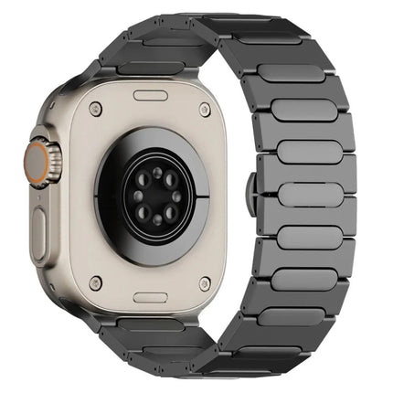 Oval Butterfly Buckle Titanium Alloy Watch Band