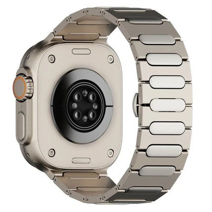 Oval Butterfly Buckle Titanium Alloy Watch Band, For Apple Watch SE 2023 44mm, For Apple Watch Ultra 2 49mm, For Apple Watch Series 9 45mm, For Apple Watch Ultra 49mm, For Apple Watch Series 8 45mm, For Apple Watch SE 2022 44mm                         ... - DealBuddy