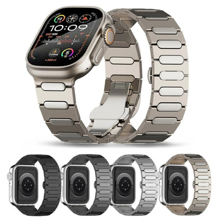 Oval Butterfly Buckle Titanium Alloy Watch Band