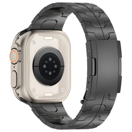Turtle Buckle Titanium Alloy Watch Band, For Apple Watch Series 5 44mm, For Apple Watch Series 5 40mm, For Apple Watch Series 4 44mm, For Apple Watch Series 4 40mm, For Apple Watch Series 3 38mm, For Apple Watch Series 3 42mm - DealBuddy