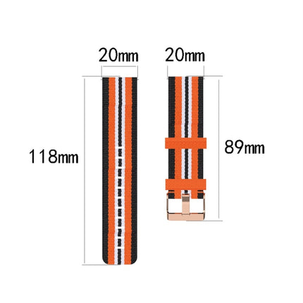 Woven Nylon Textured Strap, Size: Free Size 20mm, For Galaxy Watch 3 41mm - DealBuddy
