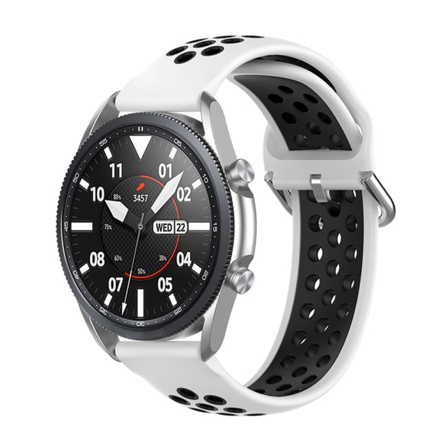 Silicone Sports Two-tone Strap, Size: Free Size 20mm, For Galaxy Watch 3 41mm - DealBuddy